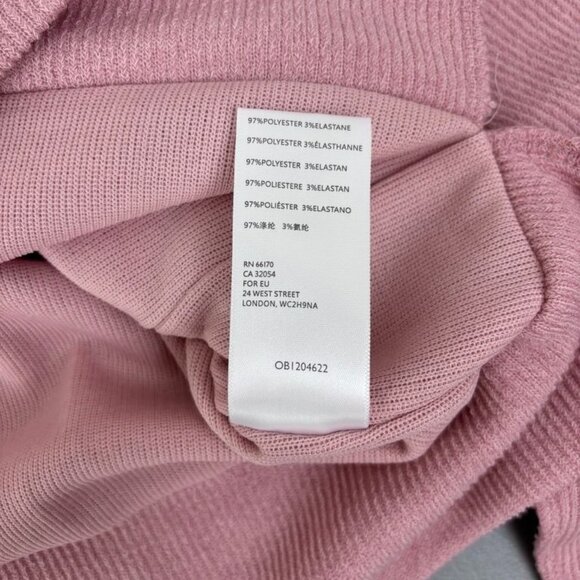 BDG Urban Outfitters women's small pink v-neck oversized wide cropped pullover - Picture 8 of 8